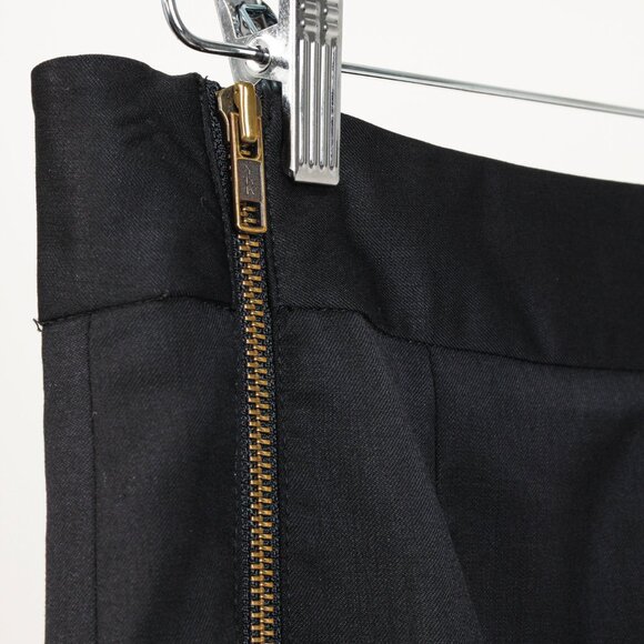 L.A.M.B. Vintage Black Wool and Satin Pencil Skirt - Picture 7 of 10